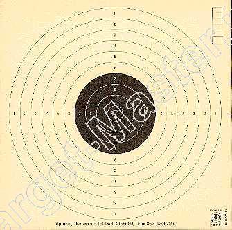 Edelmann 2000 KNSA Paper Targets Pistol 10 to 12 meter 17x17 content 250