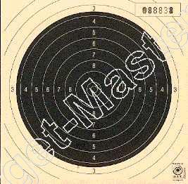 Edelmann 3400 KNSA Paper Targets KKG Visueel model 88 50 meter 13.5x13.5 content 250
