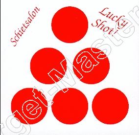 Funfair LUCKY SHOT Airgun Lucky Paper Target size 12x12 centimeter content 100 pieces